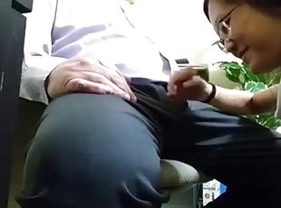 Hot Asian loves to suck a big cock very deeply.
