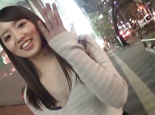 Asian Misaki Kanna just got her wedding ring and wants to celebrate