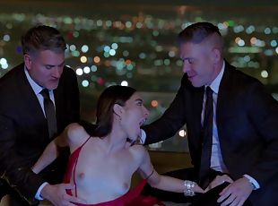 TUSHY Sultry Actress Emily Gets DPed by her two Co-stars - Emily willis