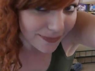 teenager, rødhåret, strippende, webcam, solo