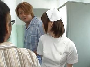 Japanese Horny Nurse gives Hot Blowjob