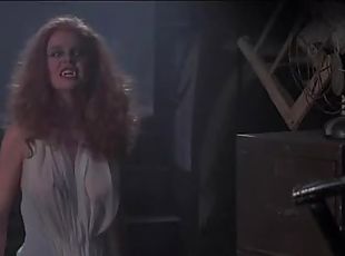 Hot Redhead Amanda Bearse Turns Into a Vampire and Shows Her Big rack