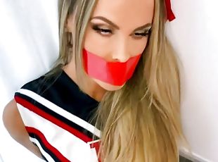 Cheerleader tied up