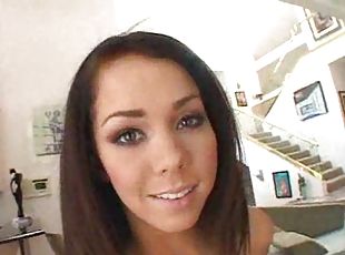 Skinny shaved pussy slut fucked in her cunt