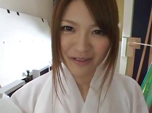 Gorgeous Japanese In White Panties Gives A Passionate Blowjob