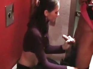 Pretty teen girl banged in restaurant bathroom