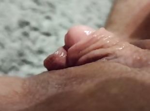 Beautiful slow fingering masturbation big clit FTM