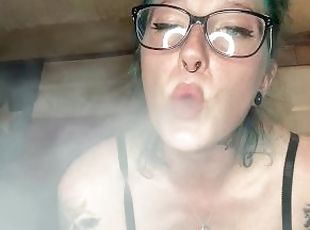 amatør, fetisj, alene, røyking, dominans