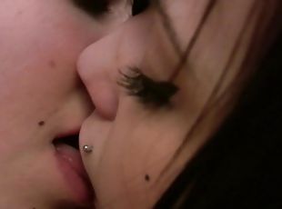 Watch these super hot Alternative lesbians rub on and lick away at each others pussies