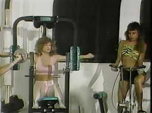 Kinky Retro Lesbians Enjoy Banging In The Gym Like Crazy