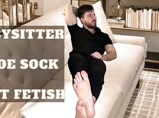 Babysitter shoe sock foot fetish