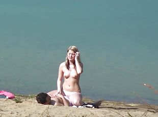 en-plein-air, public, fellation, hardcore, massage, couple, plage, naturel, attrapée, bikini