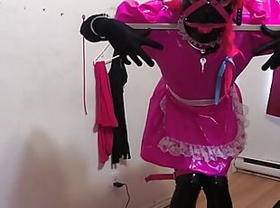 Sissy Maids Spiked Chastity Cage Self Bondage Torment