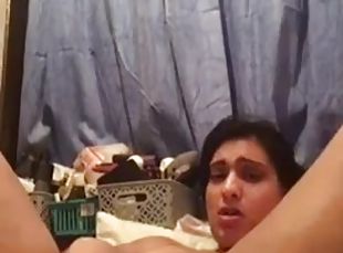 masturbação, anal, mulher-madura, indiano, sozinho