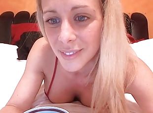 gros-nichons, blonde, lingerie, webcam