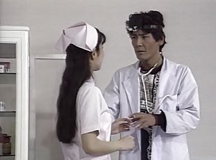 asiático, enfermeira, orgasmo, meia-calça, cona-pussy, magro, chupanços, doutor, hardcore, japonesa