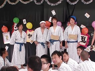 Nanami Hirose enjoys being a part of a kinky group sex game