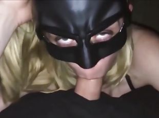 Batgirl Gets Facial After Getting Her Tight Pussy Fucked