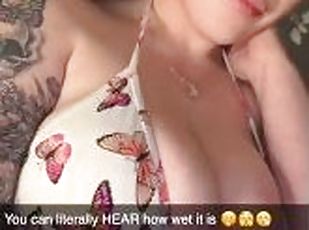 Huge tit Horney wife claps her wet ass on video to send working husband????????