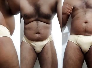 asiático, pai, gordo, peluda, masturbação, velho, pénis-grande, gay, massagem, indiano