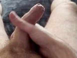 Lubed Hung flashlight cock play with huge cumshot