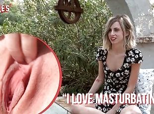 Ersties - Solo Girl Plays With Herself Outside