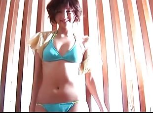 tenké, zlatíčka, teenagerské, japonské, mladé18, sólo, bikini, malé-prsia