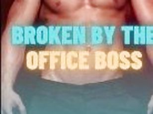 kontor, bøsse, bdsm, slave, strippende, chef, dominans, smæk