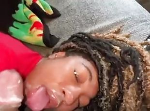 He cum all over my face because I told him cum in my tight asshole now Im his hoe