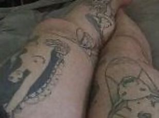 dilettant, füße, fetisch, allein, tattoo