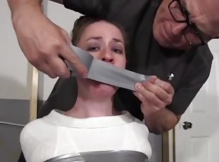 Duct Tape Bound and Gagged Bondage