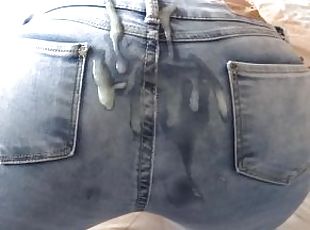 Come and cum in my ass with my jeans on, I ask my friend's stepson