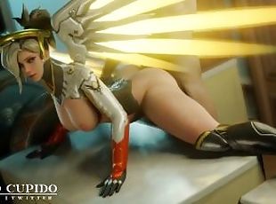 Mercy Taken from Behind on the Table Doggy [Grand Cupido]( Overwatch )