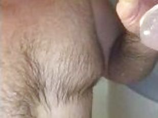 Huge Cumshot With A Wall Suction Dildo Deep In My Ass