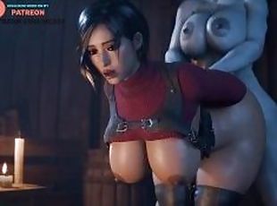 Ada Wong Fucked By Futanari Lady Dimitrescu In House - Resident Evil Futa Hentai Animation 4K 60Fps