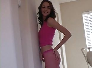 Teen Taylor teasing on cam stripping