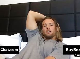 Blond dude on webcam