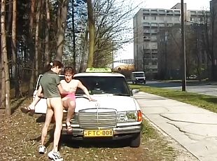 al-aire-libre, anal, coche