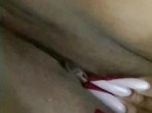 Up close pussy play and fingering
