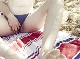 Playing on the beach - TEASER - full video on Onlyfans!