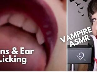 Sensual Vampire Ear Licking & Lens Licking -ASMR- Kimmy Kalani