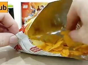 POV: I'm eating even more chips before unboxing new Lego minifigures