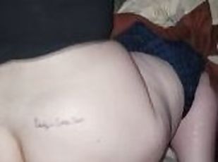 traseiros, gordo, orgasmo, esguincho, esposa, amador, pénis-grande, bbw, bochechuda, pov